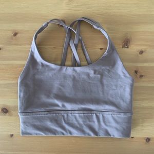 Lululemon Energy Sports Bra Size 4 Misty Mocha